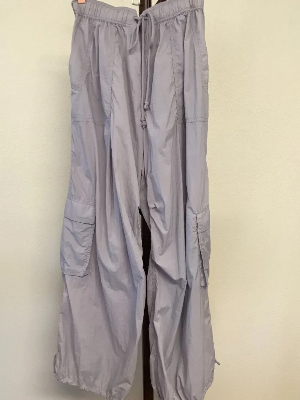 Anthropologie Light Lavender Cargo Joggers - Picture 2 of 9